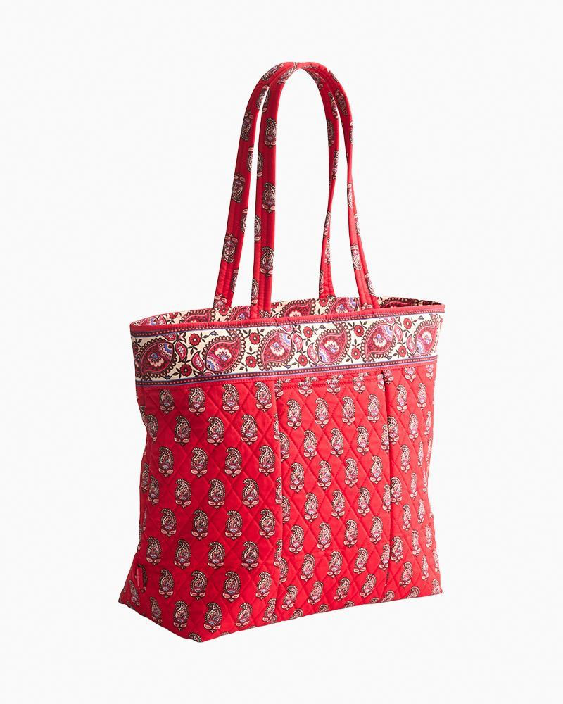 プラシパラトカ Original Zip Tote in Flowering Paisley Goji Berry | Vera Bradley