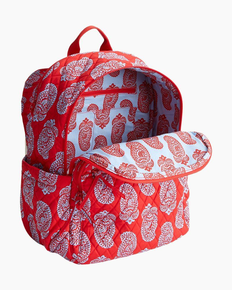 Bancroft Backpack in Iconic Paisley Goji Berry Red | Vera  display picture 2