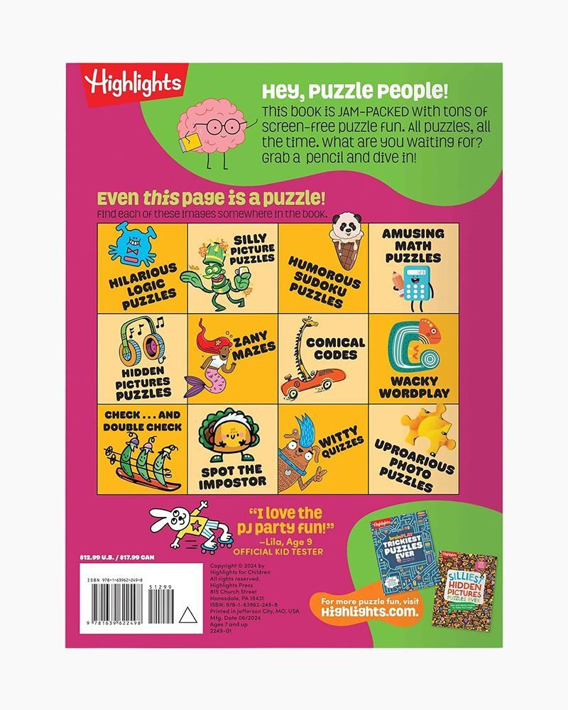 brainPLAY Funniest Puzzles Ever Book | Random House | The Paper Store