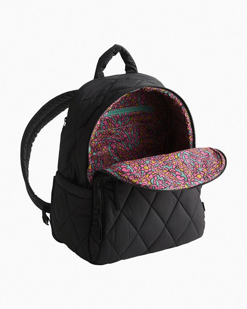 Vera Bradley Lay Flat Travel Backpack in Moonless Night NWT Vera Bradley Bancroft Backpack - Moonless Night – Lenny main image 4