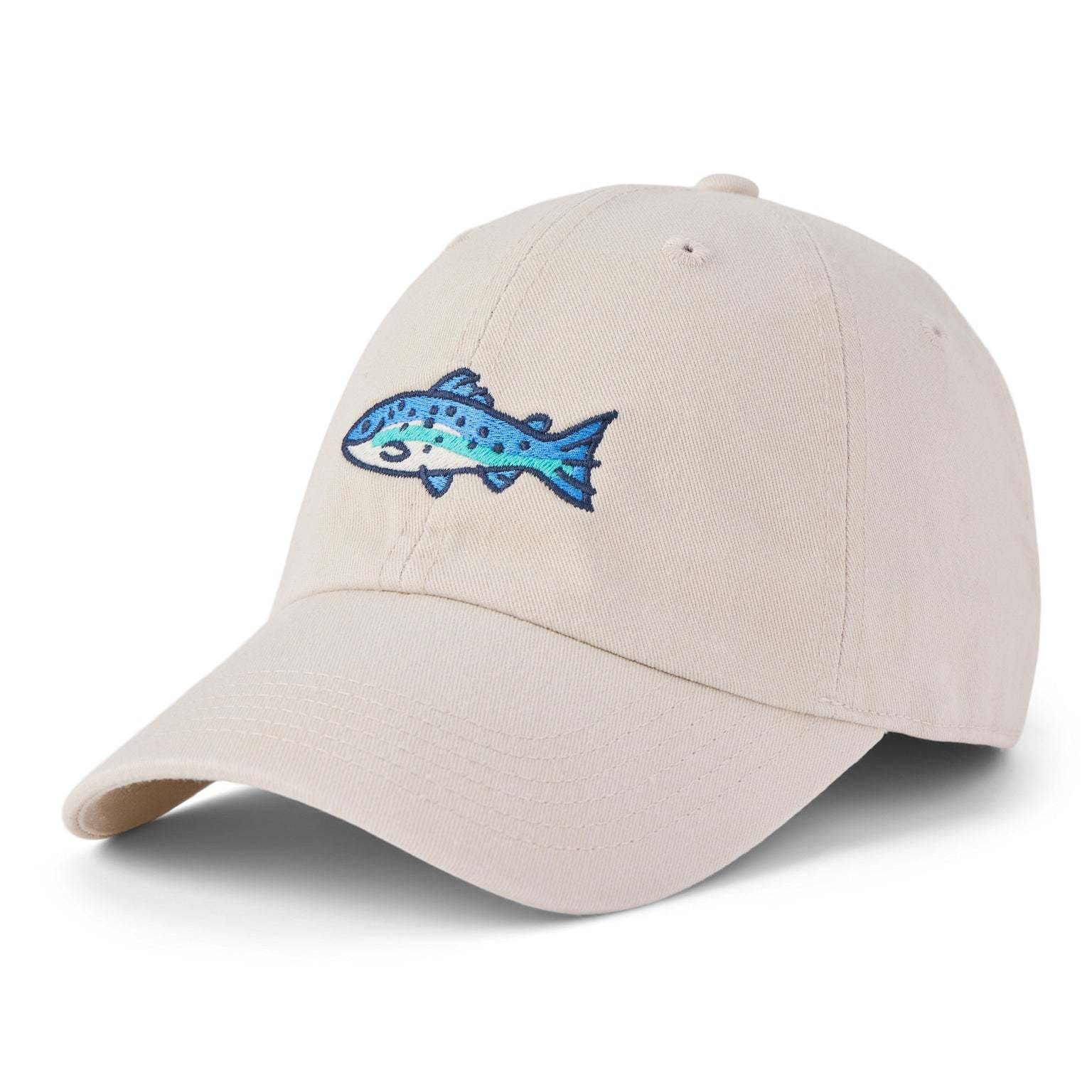 Adult Unisex Keeper Fish Chill Cap in Birch White | Life Is Good | The ...