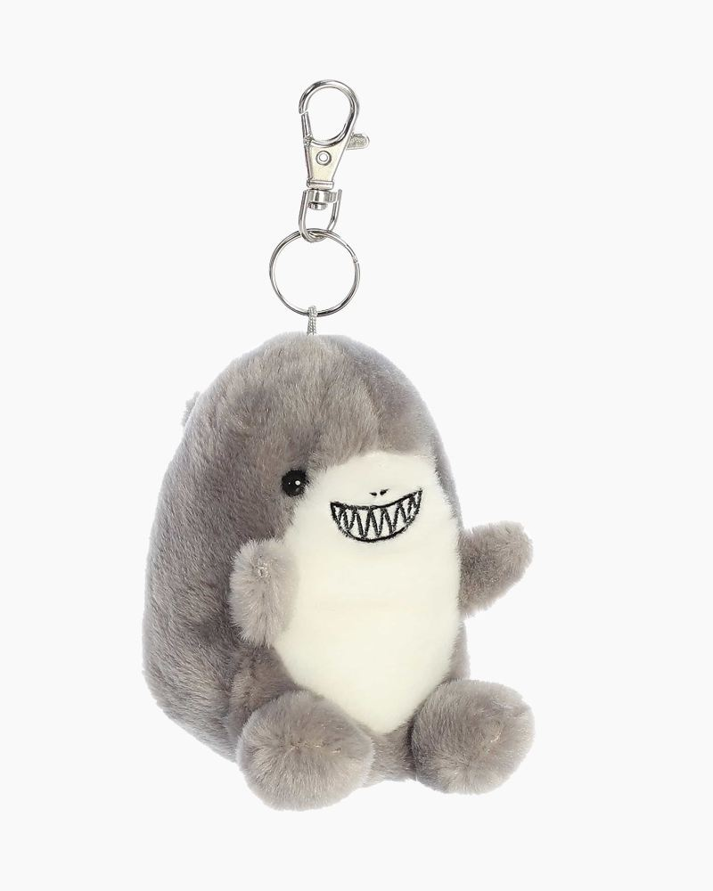 Aurora Mini Chomps Shark Palm Pals Adorable Clip-On Gray 4 - Gray