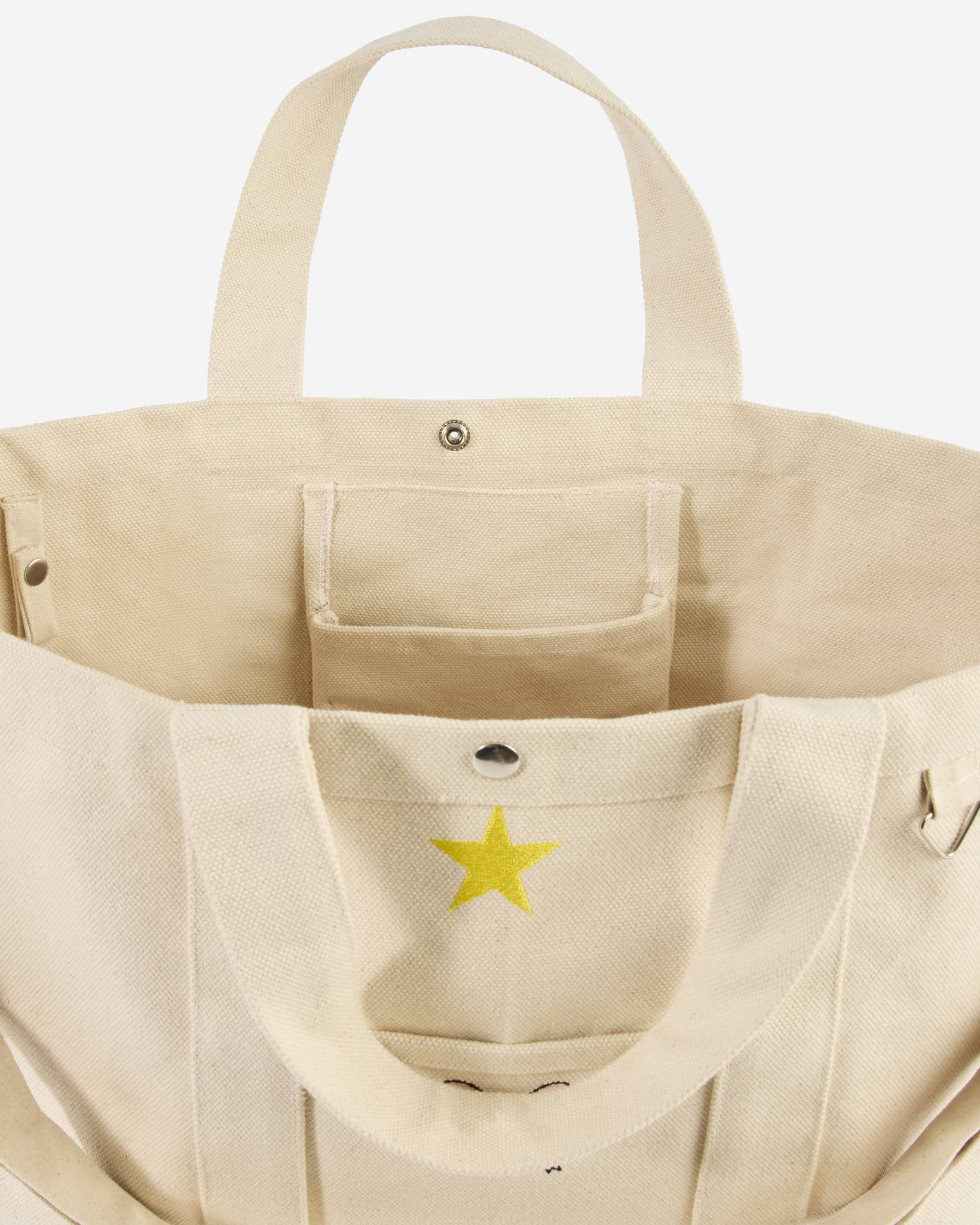 SCRE:EN ＜TOTE BAG＞（ white ） Embroidered Icons White Canvas Tote Bag | Uncharted Threads | The