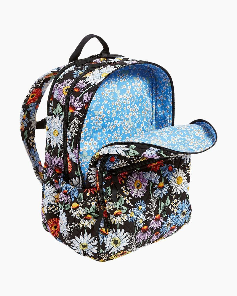 XL Campus Backpack in Daisies | Vera Bradley | The Paper Store display picture 1