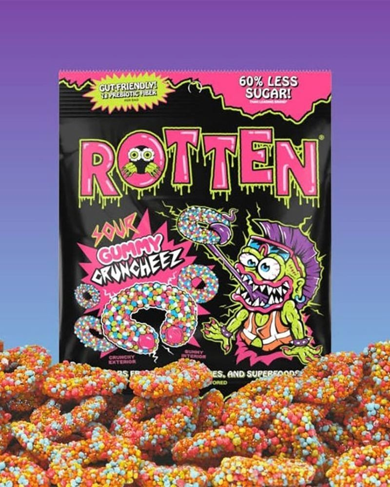 Rotten Sour Gummy Cruncheez | Rotten | The Paper Store