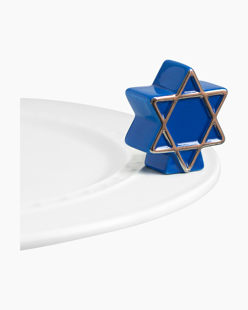 mini Star of David Ceramic Platter Ornament