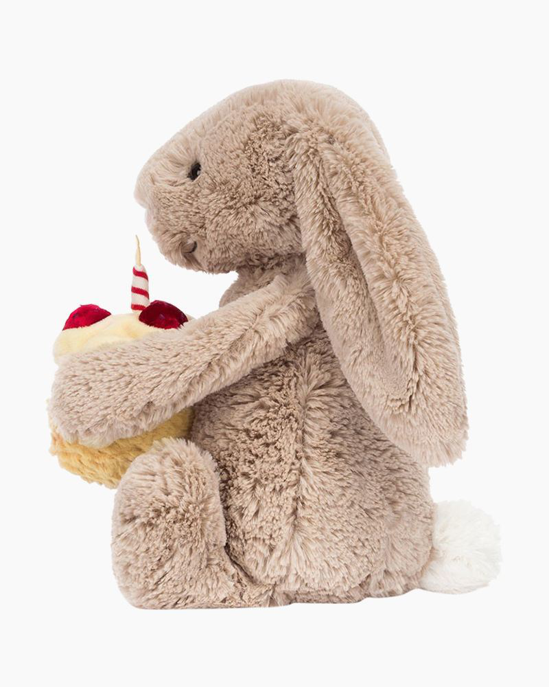 Bashful Beige Bunny Birthday Plush Toy | Jellycat | The Paper Store