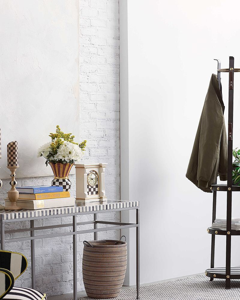 Courtly Check Flicker 5-Inch Pillar Candle | MacKenzie-Childs