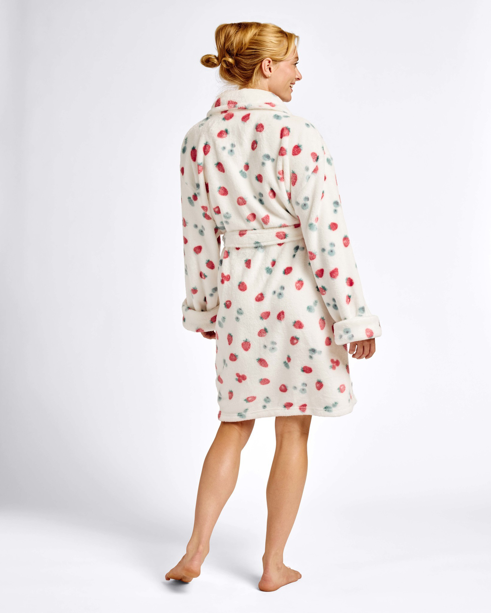 Berry Print Plush Robe | Mia & Tess | The Paper Store