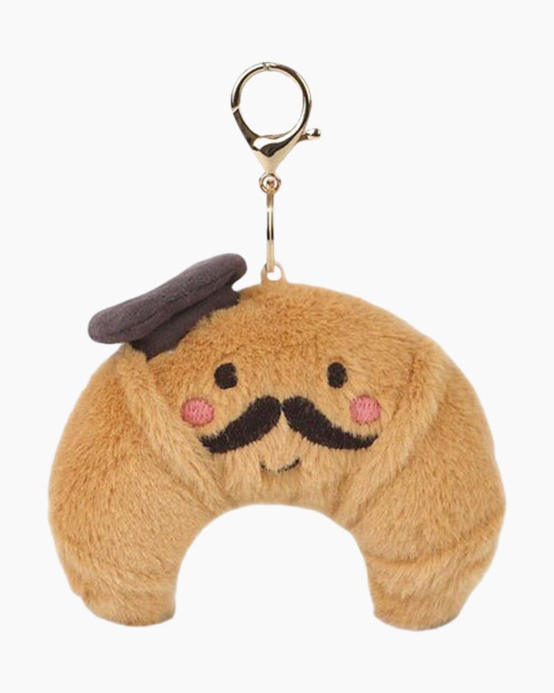 Monsieur Croissant Plush Bag Charm | Mon Ami | The Paper Store