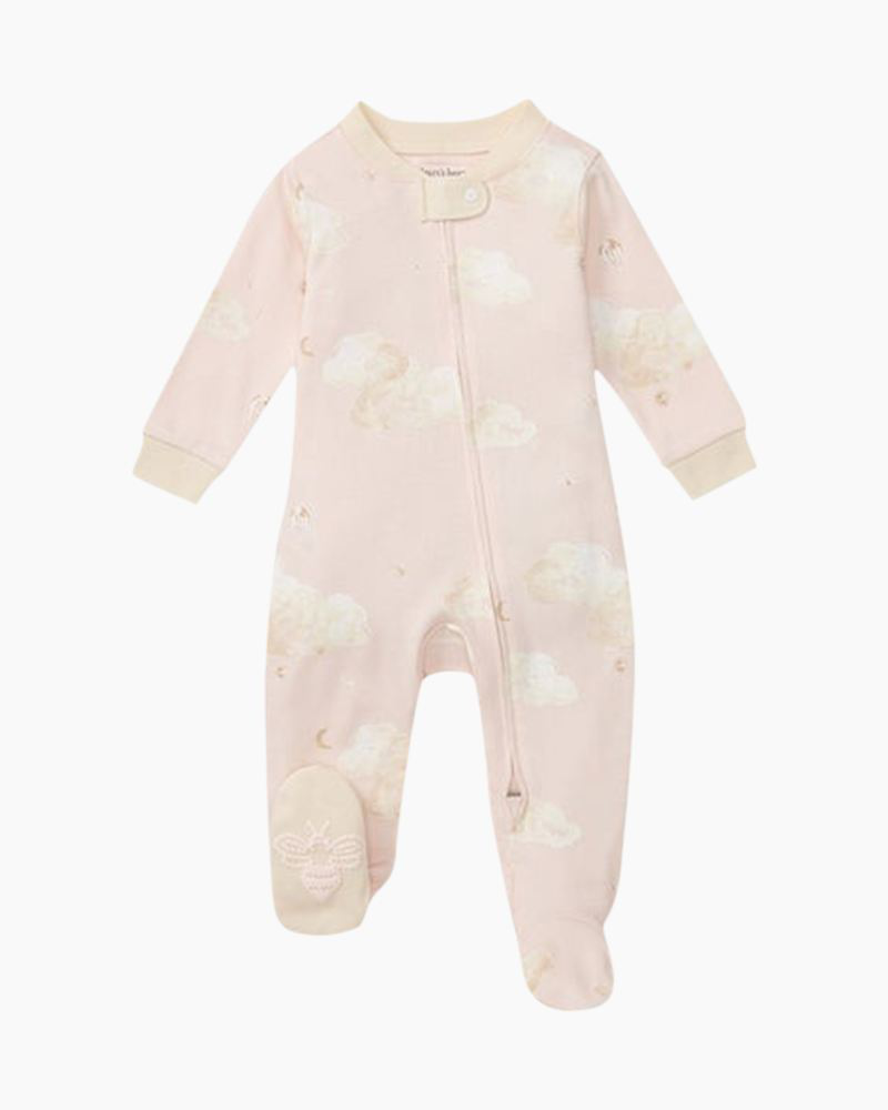 Good Night Sky Organic Cotton Sleep & Play One-Piece Pajamas in ...