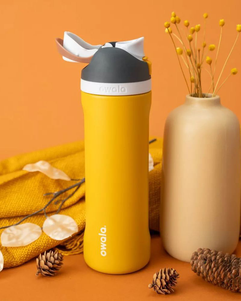 FreeSip 24 oz. Water Bottle in Yellow | Owala | The Paper Store
