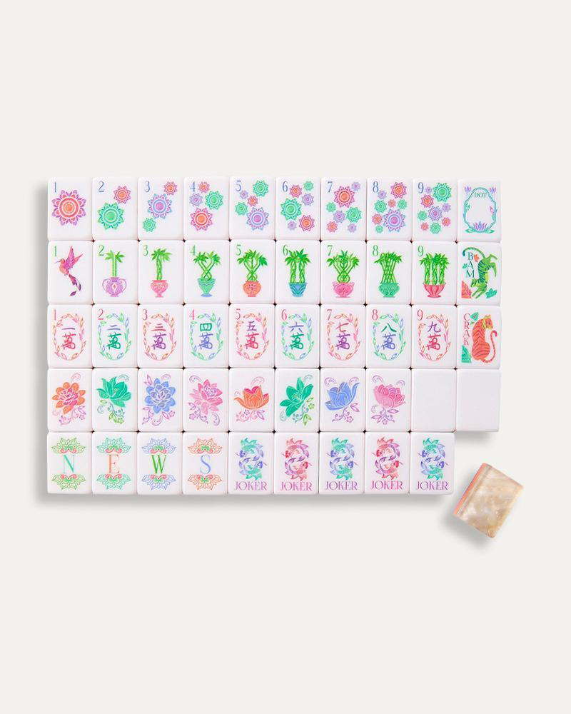 Pearlescent Mahjong Tiles Set
