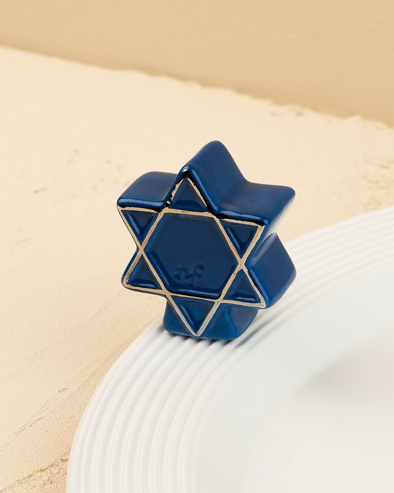 mini Star of David Ceramic Platter Ornament