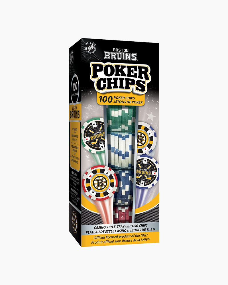 BBS3120 Boston Bruins Poker Chips, 100 Piece