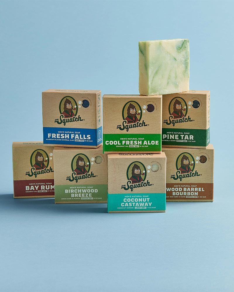 Cool Fresh Aloe Men's Natural Bar Soap | Dr Squatch | The Paper Store