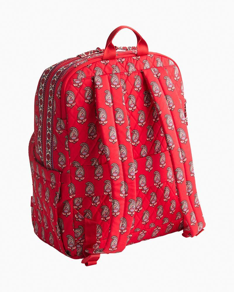 Large Bancroft Backpack in Flowering Paisley Goji Berry | Vera
