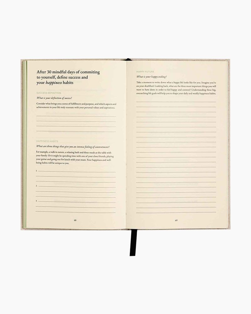 The Three Question Journal in Linen | Intelligent Change | The Paper Store