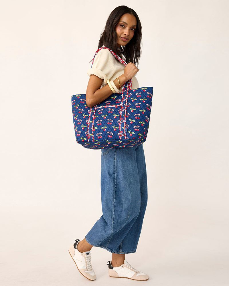 Hathaway Tote Bag in Cherry Picking | Vera Bradley | The Paper Store
