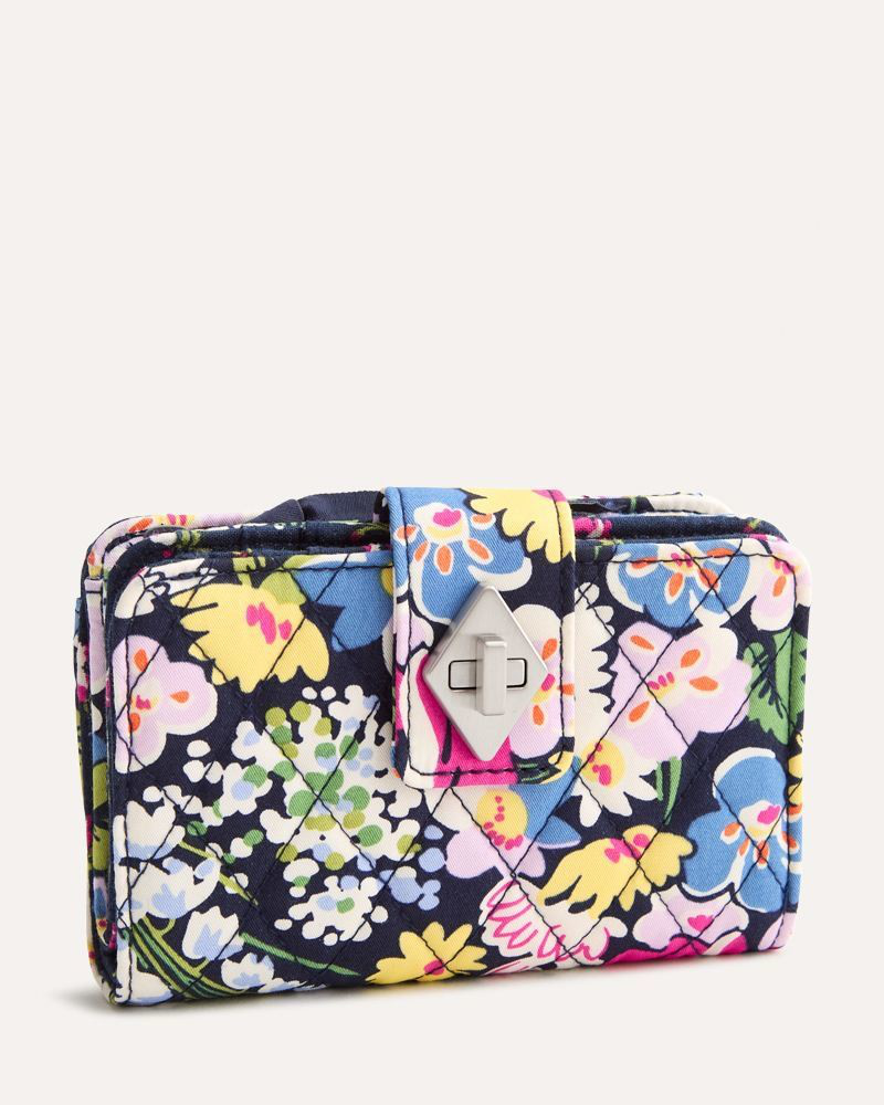 Small Turnlock Wallet in Poppy Fields | Vera Bradley | The Paper Store