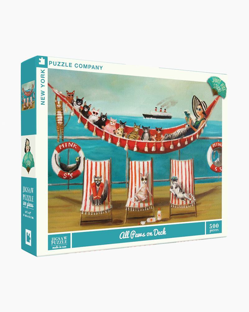 New York Puzzle Company All Paws on Deck 500 Piece Puzzle