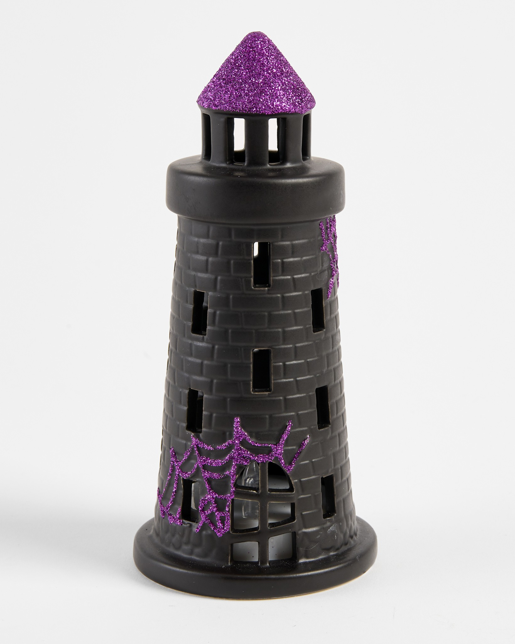 LED Light-Up Halloween Glitter Lighthouse
