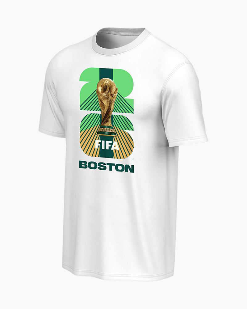 Boston FIFA World Cup 2026 Short Sleeve Graphic Tee in White