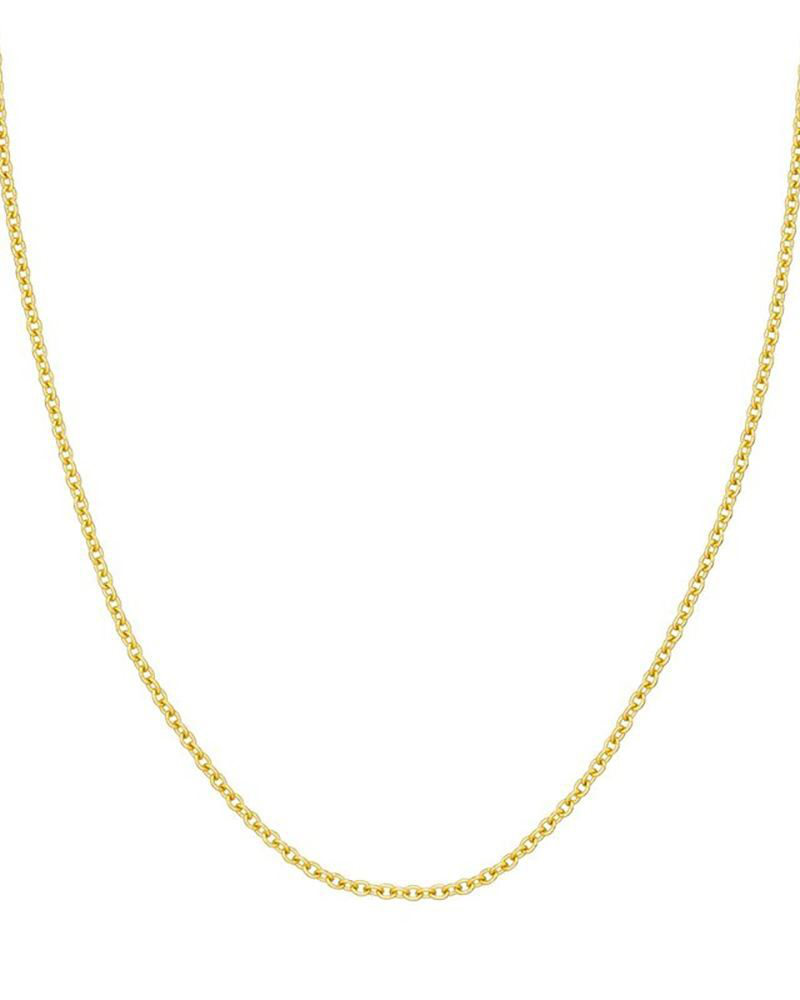 2.50mm Hollow Rolo Chain Necklace in Gold | Midas Chain Inc | The Paper ...