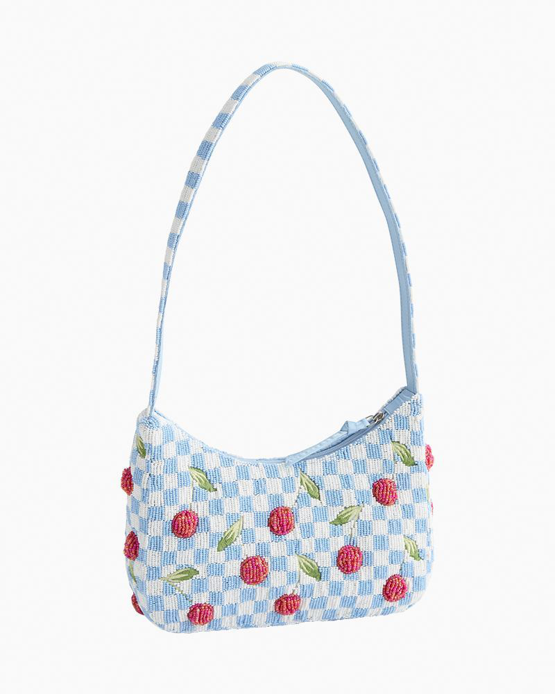 Mini Roxbury Crescent Shoulder Bag in Cherry Picking | Vera