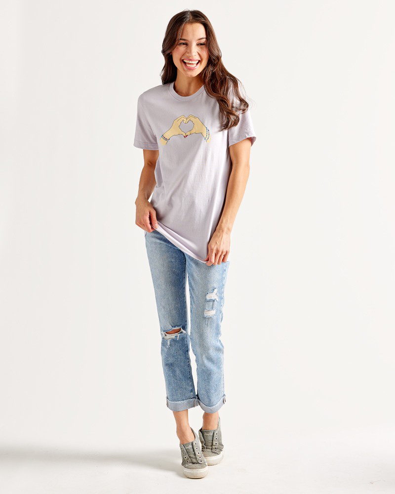 Heart Hands Short Sleeve Graphic T-Shirt | New England Outfitters | The ...