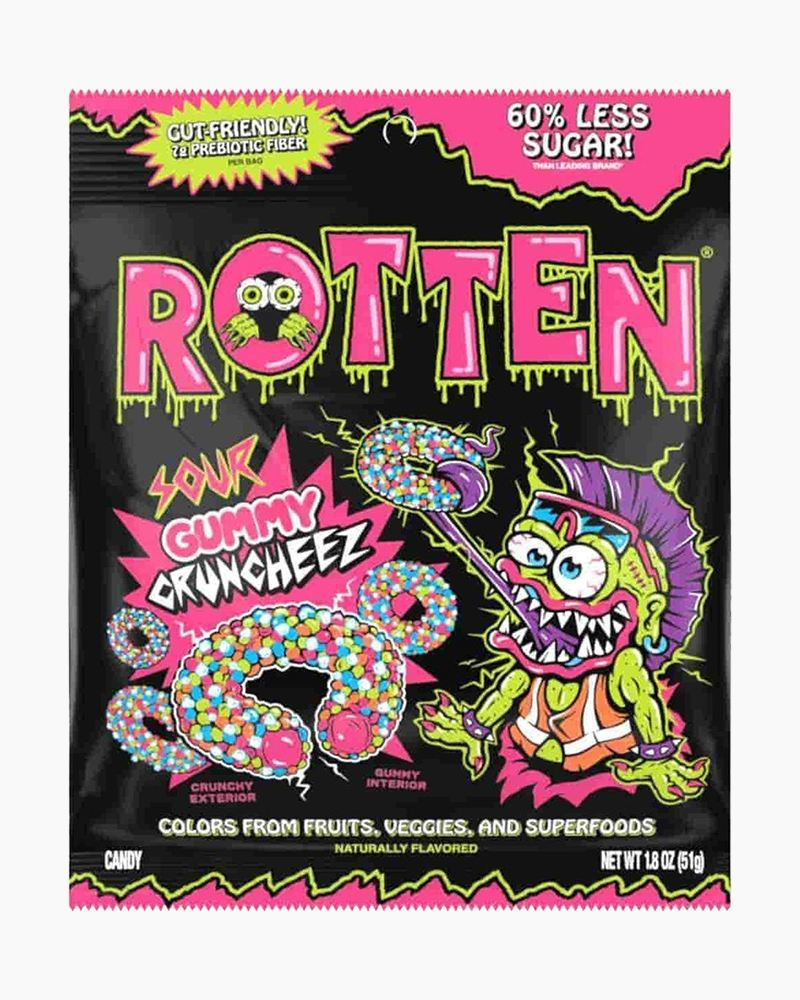 Rotten Sour Gummy Cruncheez | Rotten | The Paper Store