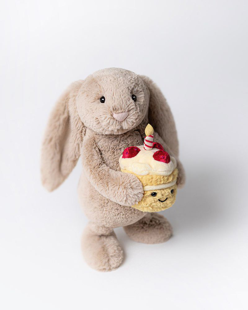 Bashful Beige Bunny Birthday Plush Toy | Jellycat | The Paper Store