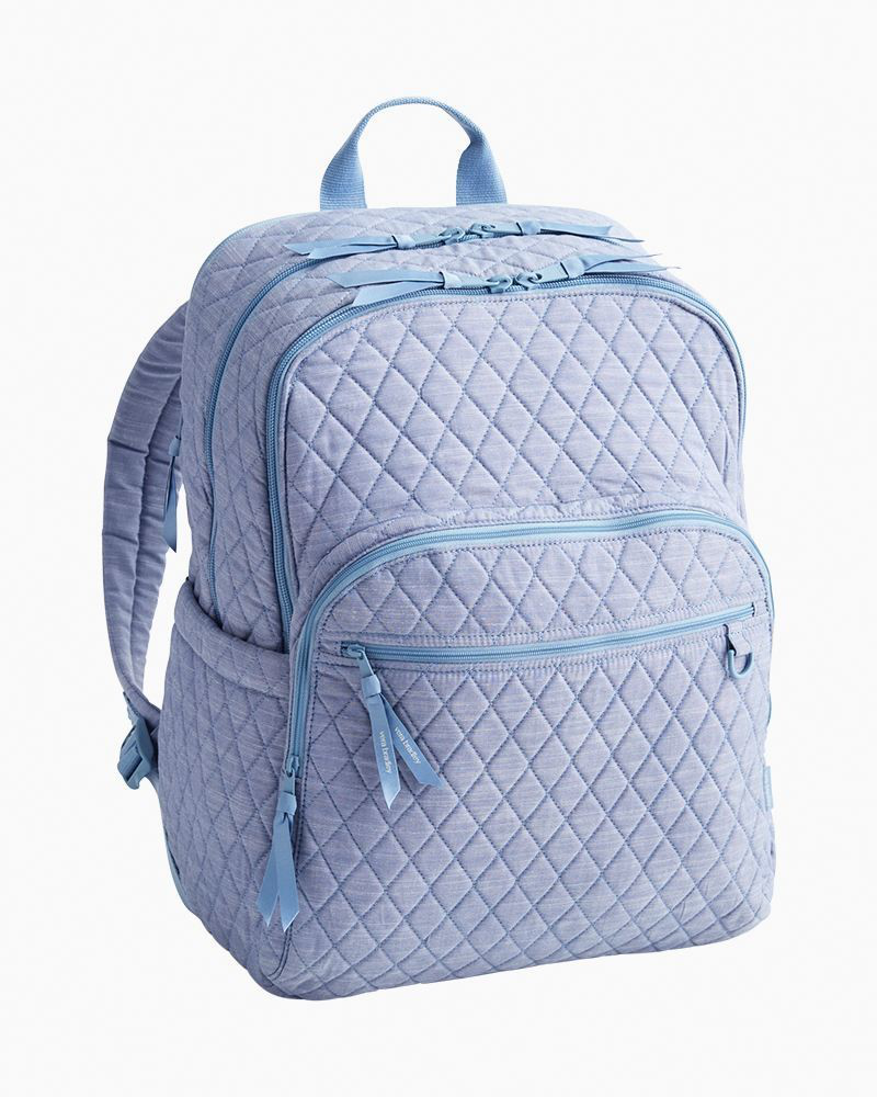 Large Bancroft Backpack in Blue Chambray | Vera Bradley  display picture 2