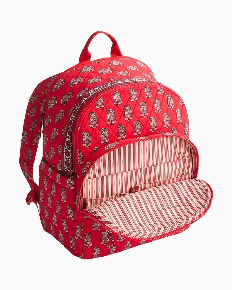 Bancroft Backpack in Flowering Paisley Goji Berry | Vera Bradley