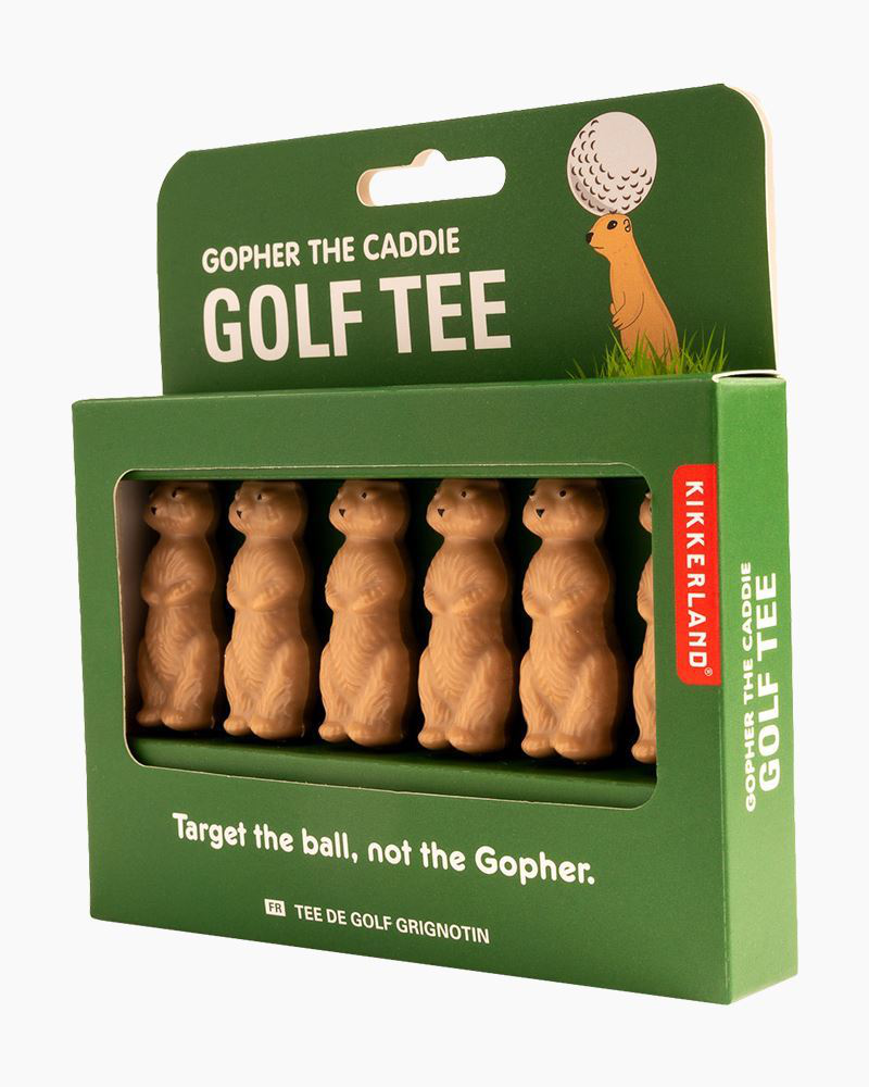 Gopher the Caddy Golf Tee Set | Kikkerland | The Paper Store