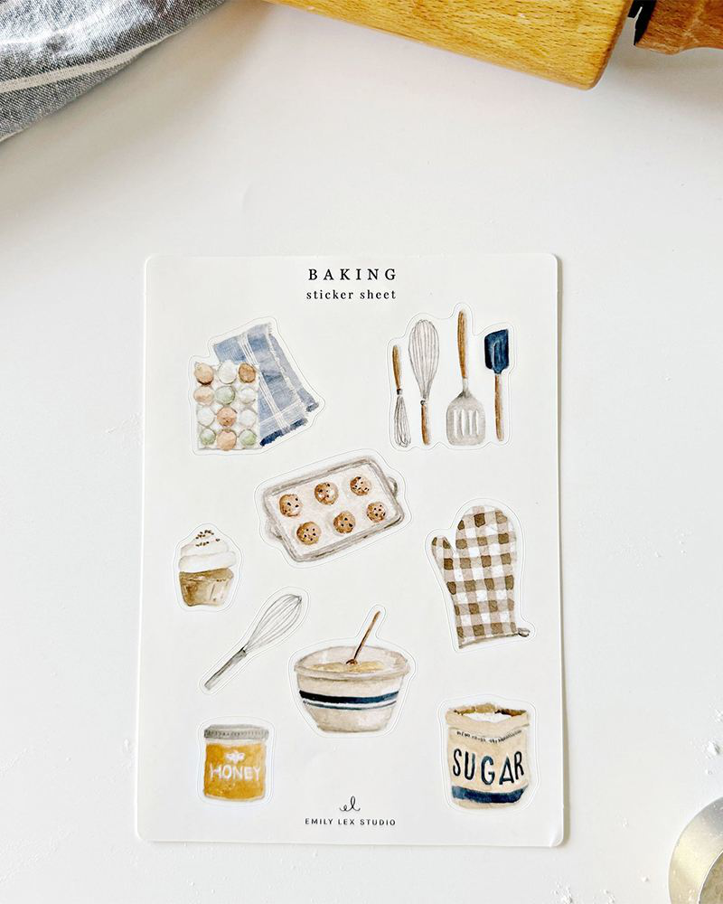 Baking Sticker Sheets | EMILY LEX STUDIO | The Paper Store