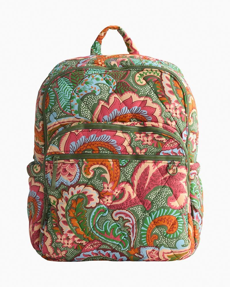 Large Bancroft Backpack in Leaf Me Not Paisley | Vera  display picture 1
