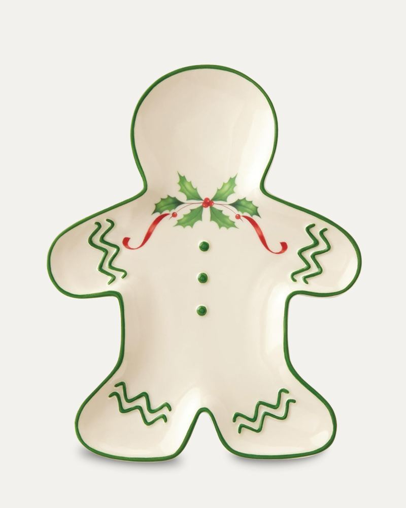 887060 0.5 x 8 x 6.37 in. Holiday Dinnerware Gingerbread Accent Plate
