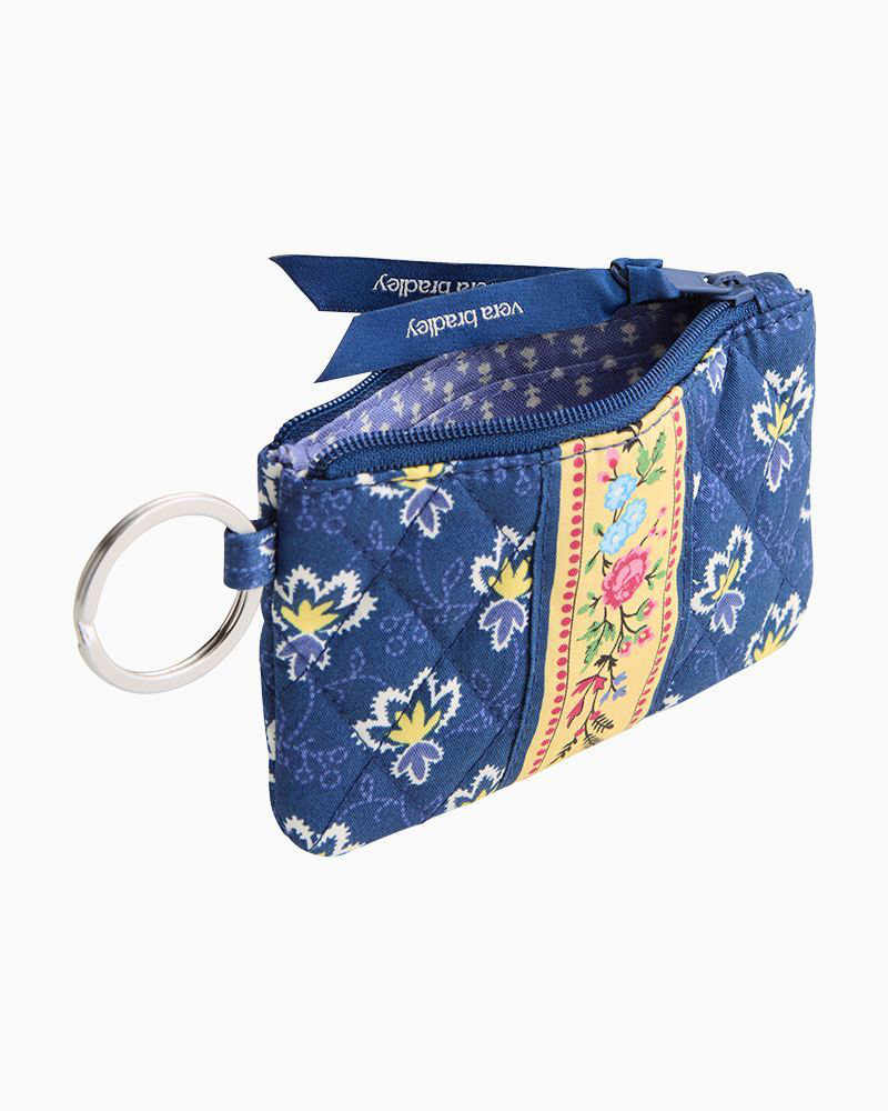 Zip ID Pouch with Breakaway Lanyard in Maison Blue | Vera Bradley