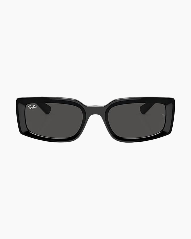 Kiliane Bio-Based Sunglasses in Polished Black with Dark Grey