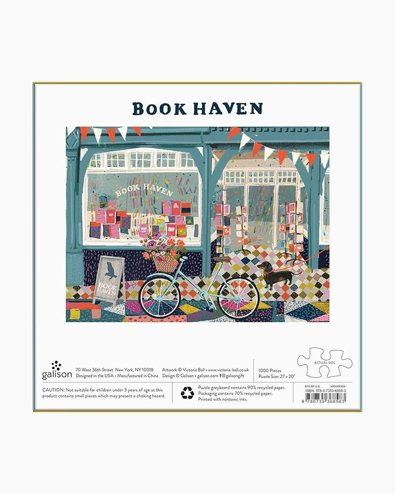 Libro Book Haven: 1000 Piece Puzzle (en Inglés) De Galison; Victoria