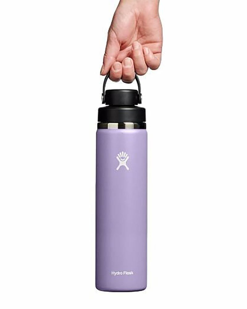 24 oz. Wide Mouth Bottle with Flex Chug Cap in Moonshadow | Hydro Flask |  The Paper Store