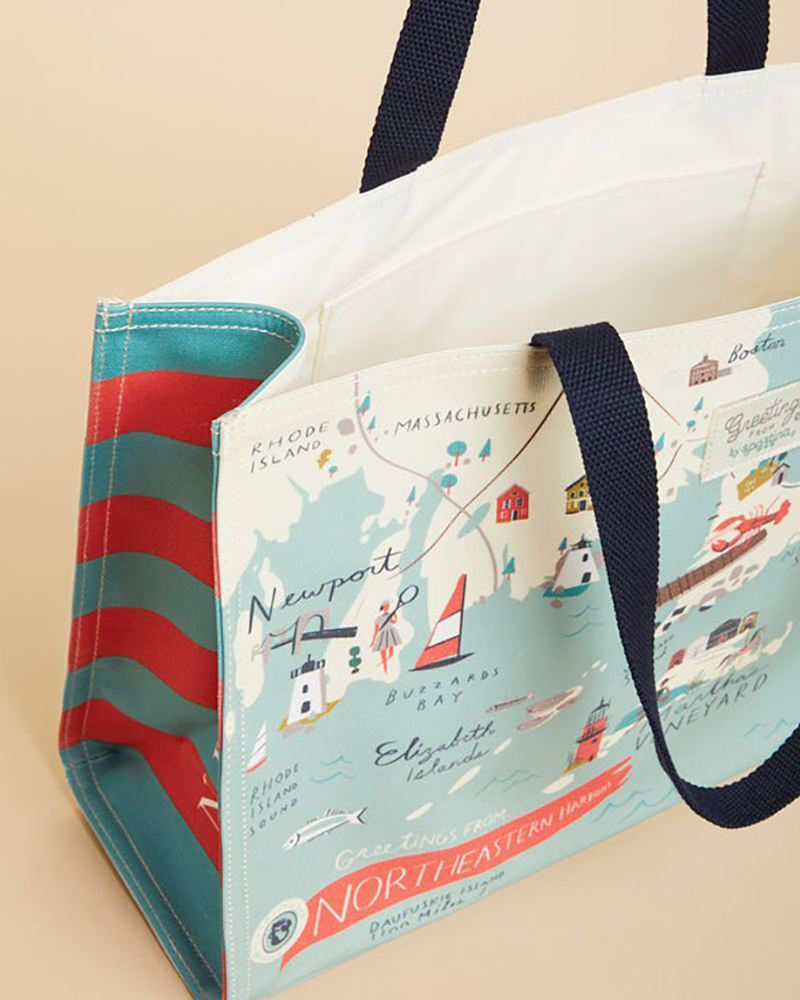 Northeastern Harbors Market Tote | Spartina 449 | The Paper Store