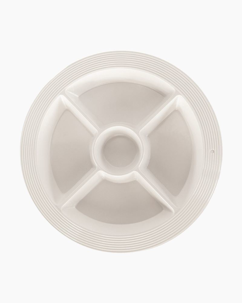 Pinstripes Melamine Divided Dish