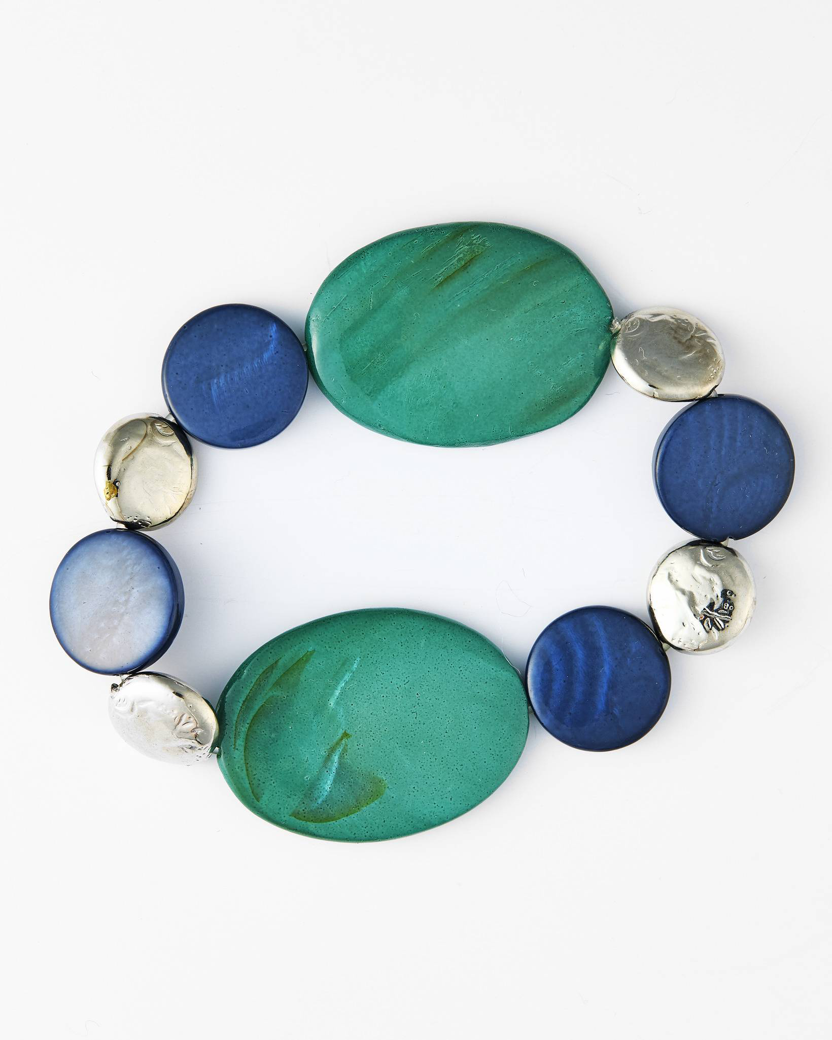 Mini Shell Stretch Bracelet-Brown main image 1