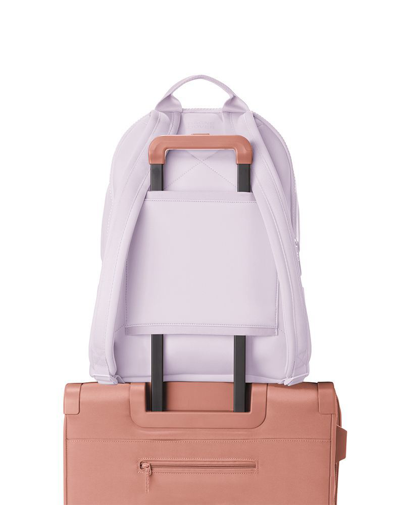 Large Dakota Neoprene Backpack in Washed Lilac | Dagne Dover  display picture 3