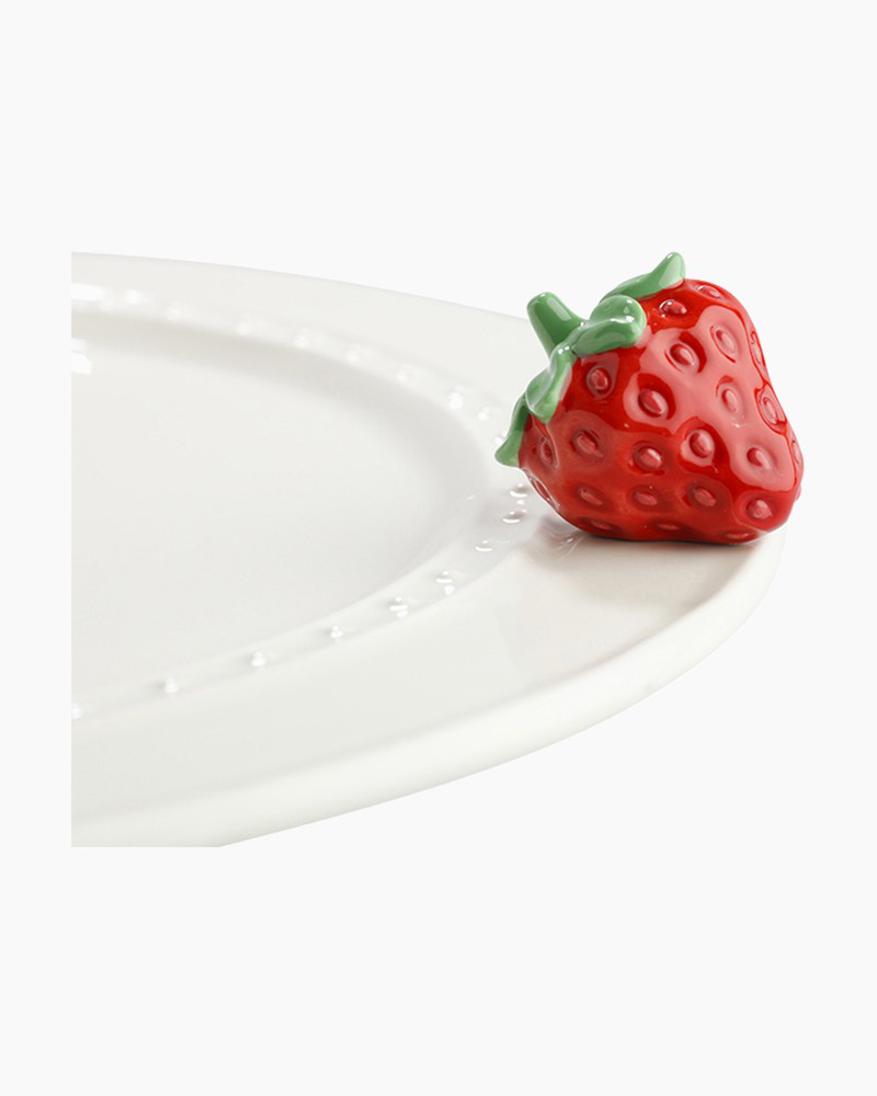 mini Strawberry Ceramic Platter Ornament
