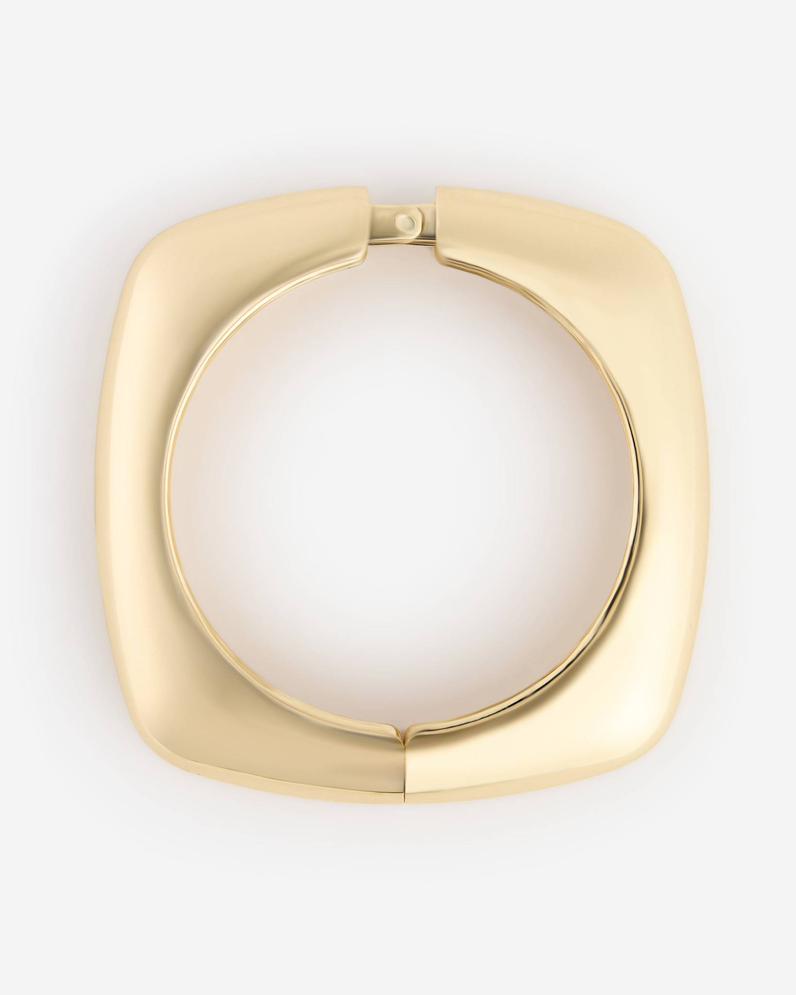 Square Sleek Bangle Bracelet in Gold | Mia & Tess | The Paper Store