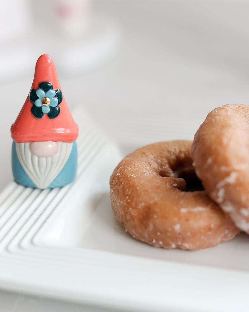 mini Oh Gnome You Didn't Ceramic Platter Ornament