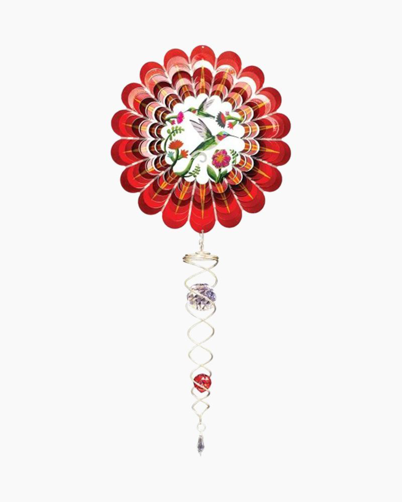 Spinfinity Designs Hummingbird Mini Wind Spinner and Crystal Twister Set